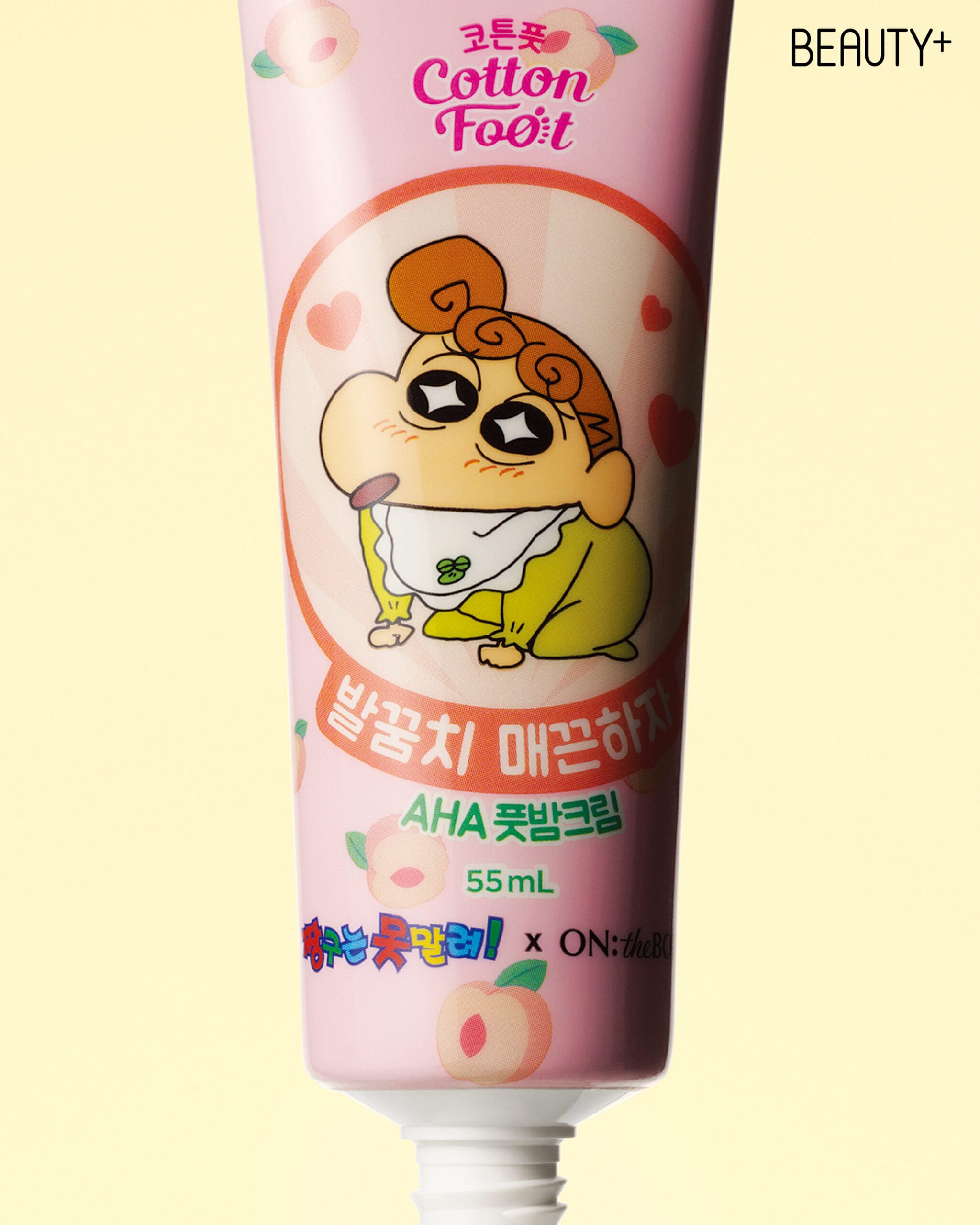 온더바디 코튼풋 발꿈치 매끈하자 짱구에디션 풋밤크림